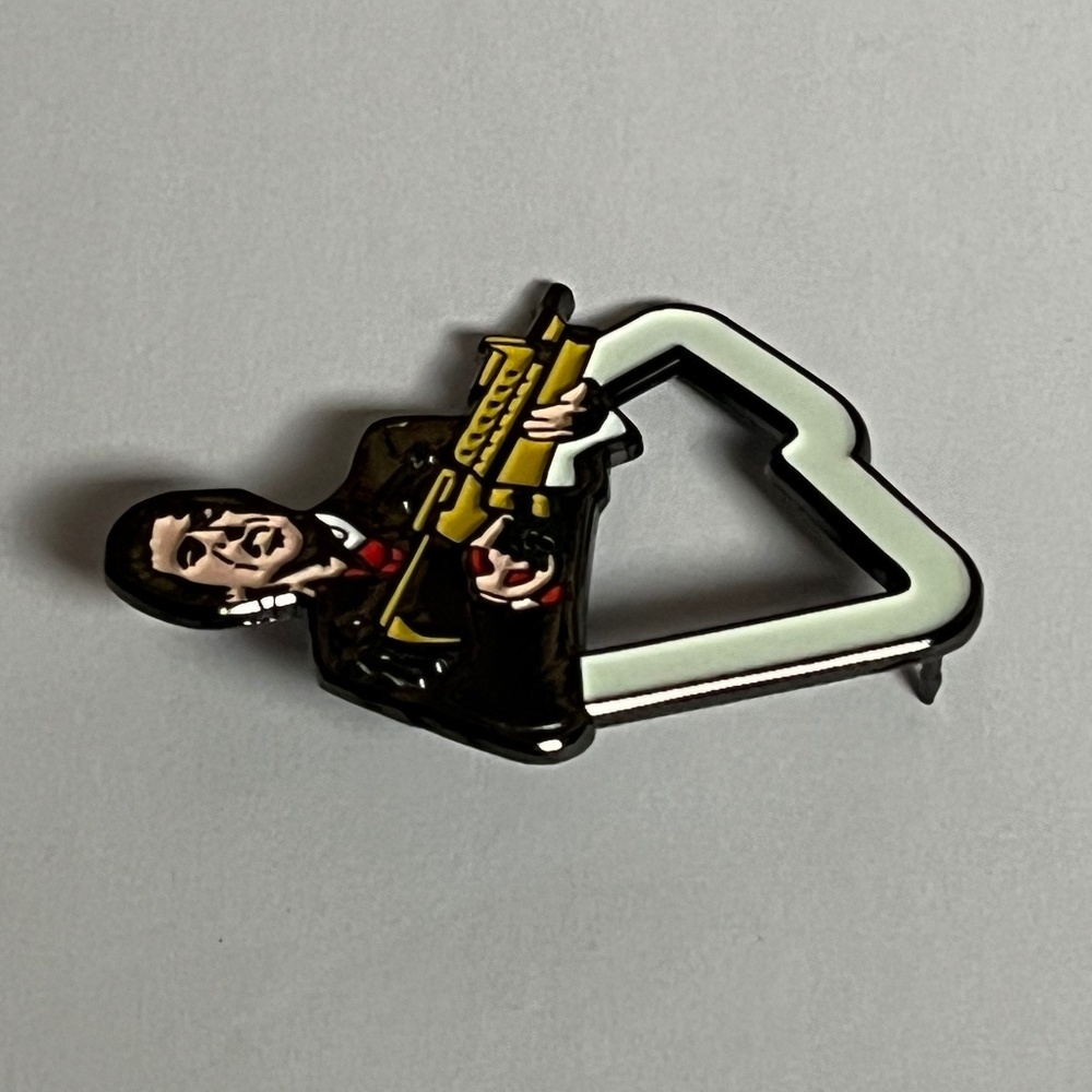 Scarface Tony Montana New Era Frame Hat Pin Glow In The Dark Bag Fitted Hats - Picture 7 of 10